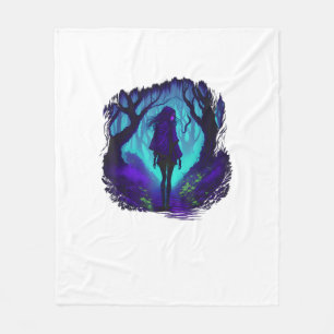 Fee Gotische Emo Goblincore Esthetiek Bos Grafi Fleece Deken