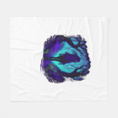 Fee Gotische Emo Goblincore Esthetiek Bos Grafi Fleece Deken (Voorkant (Horizontaal))