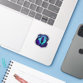Fee Gotische Emo Goblincore Esthetiek Bos Grafi Sticker (Laptop met iPhone)