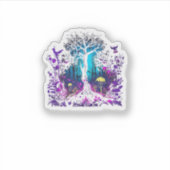 Fee Gotische Emo Goblincore Esthetiek  Bos Grafi Sticker (Voorkant)