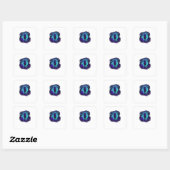 Fee Gotische Emo Goblincore Esthetiek Bos Grafi Vierkante Sticker (Vel)