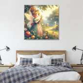 Fee In De Tuin Canvas Afdruk (Insitu (Slaapkamer))
