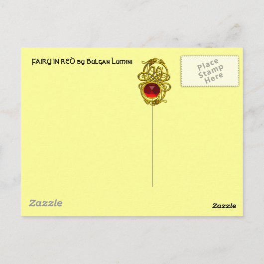 FEE IN HET ROOD, briefkaart (Achterkant)