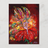 FEE IN HET ROOD, briefkaart (Voorkant)