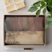  fee met herfstbessen en bladeren tissuepapier (Geschenk)