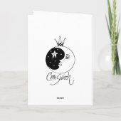 fee met sterren & toverstokje kaart (Achterkant)