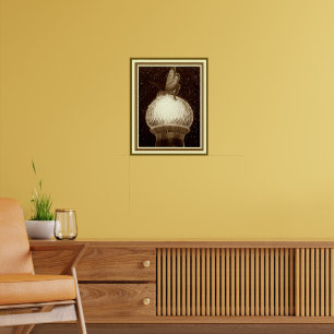 "Fee op de koepel" door Fidus 40 x 50 cm poster