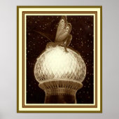 "Fee op de koepel" door Fidus 40 x 50 cm poster (Voorkant)