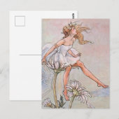 Fee op een bloem door Florence Anderson Briefkaart (Voorkant / Achterkant)