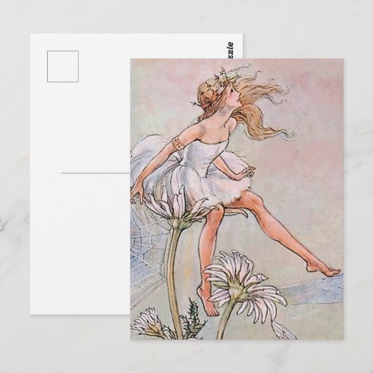 Fee op een bloem door Florence Anderson Briefkaart (Voorkant / Achterkant)