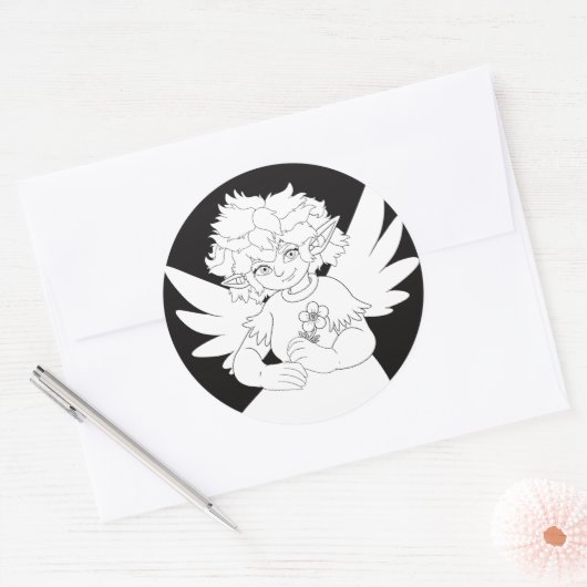 Fee Ronde Sticker (Envelop)