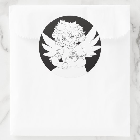 Fee Ronde Sticker (Tas)