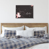 Fee-tabel voor een kleine dochterkamer canvas afdruk (Insitu (Slaapkamer))