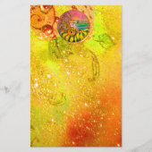 FEE VAN DE ZONNEBLOEMEN geel rood bruin Briefpapier (Voorkant)