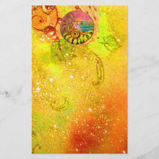 FEE VAN DE ZONNEBLOEMEN geel rood bruin Briefpapier (Voorkant)