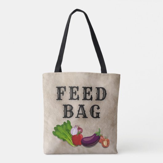 "FEED BAG" - Tas voor alle doeleinden en dagelijks (Achterkant)