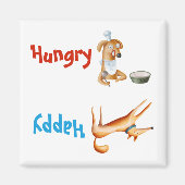 Feed Dog Magnet Hungry Happy Tracker (Voorkant)