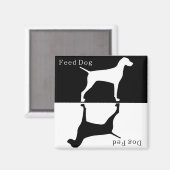 Feed Hond / Hond gevoerd Magneet: Pointer / Visla Magneet (Voorkant / Achterkant)