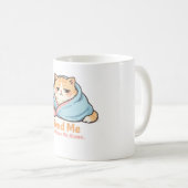 Feed Me and Leave Me Alone Funny Sleepy Cat Koffiemok (Voorkant rechts)