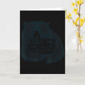 Feed Me And Tell Me I'm Pretty Brown Bear  Kaart (Gele Bloem)