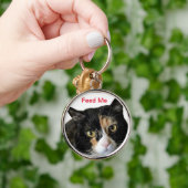 Feed Me Cat Dog huisdier schattig schattig grappig Sleutelhanger (Hand)