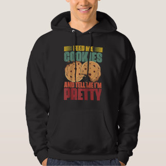 Feed Me Cookies Retro Cookie Eater For A Cookie Ea Hoodie