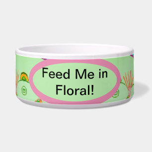 Feed Me in Floral!: Paws & Petals Keramische Pet B Voerbakje