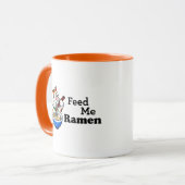 Feed Me Ramen- Schattige Cat Mok (Voorkant links)