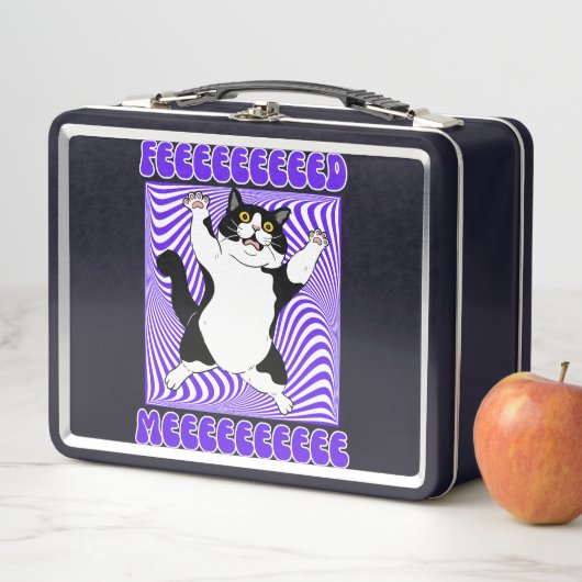 "Feed Meee" / Ze geloofde grappige kat (In situ)