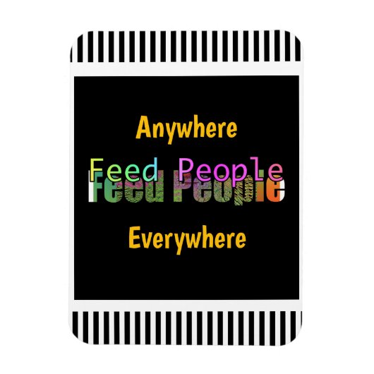 Feed People Refrigerator Magneet (Verticaal)