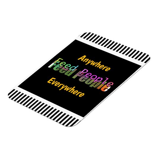 Feed People Refrigerator  Magneet (Linkerzijde)