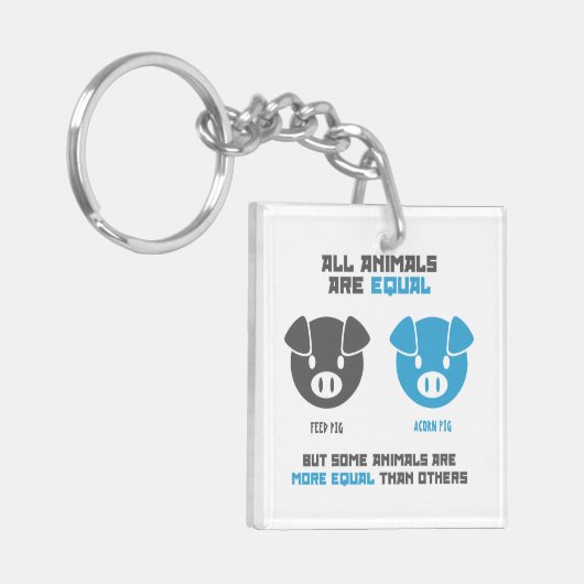 Feed Pig, Acorn Sleutelhanger (Voorkant Links)