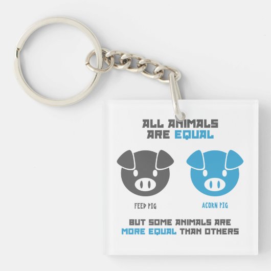 Feed Pig, Acorn Sleutelhanger (Voorkant)