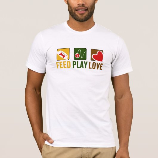 Feed Play Love T-shirt (Voorkant)