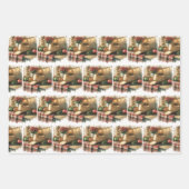 Feed Store Cowboy Pet Decorating Tree Christmas Inpakpapier Vel (Voorkant 2)