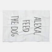 Feed the Dog Alexa Command Humor Theedoek (Horizontaal)