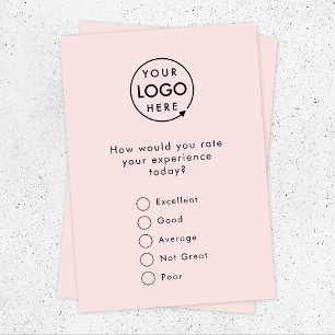 Feedback   Ondernemingsenquête Logo Blush roze rat Informatiekaartje