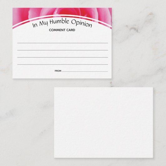 Feedback op de aangepaste opmerking in het Roos MI Advieskaart (Voorkant / Achterkant)