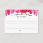 Feedback op de aangepaste opmerking in het Roos MI Advieskaart (Voorkant)