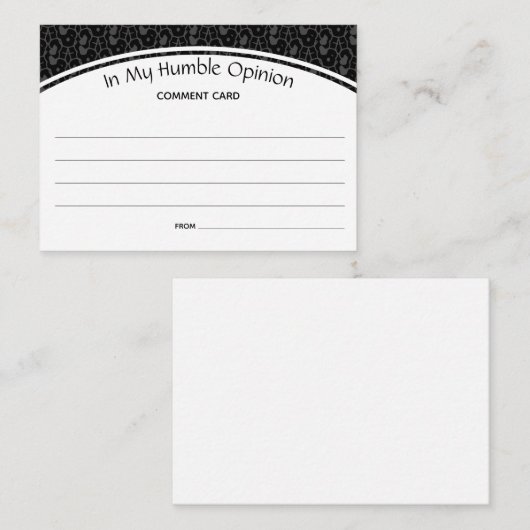 Feedback op maat in de zwarte weergave van MIJN HU Advieskaart (Voorkant / Achterkant)