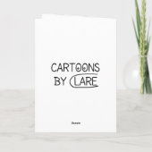 "Feedback Overload" Funny Cartoon Birthday Card  Kaart (Achterkant)