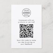 Feedback van klant | Rustige Kraft QR Code Busines Informatiekaartje (Voorkant)