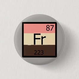 Feeder Francium Periodic Table Feedist Pin Ronde Button 3,2 Cm
