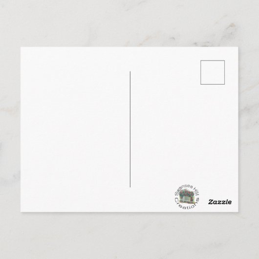 Feeding Birdie Holiday Briefkaart (Achterkant)