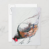 Feeding Hen Trasierra 1998 Briefkaart (Voorkant / Achterkant)