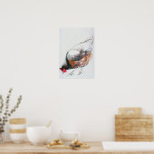 Feeding Hen Trasierra 1998 Poster (Keuken)