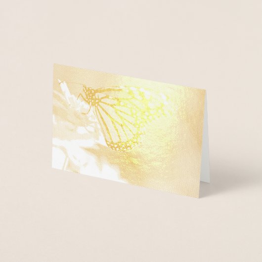 Feeding Monarch Butterfly Folie Kaarten (Voorkant)