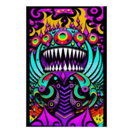 Feeding the Art Wars beroemd gemaakt door Ken Gage Perfect Poster