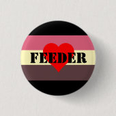 Feedist Pride Flag Feeder Pin Ronde Button 3,2 Cm (Voorkant)