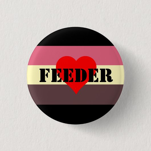 Feedist Pride Flag Feeder Pin Ronde Button 3,2 Cm (Voorkant)